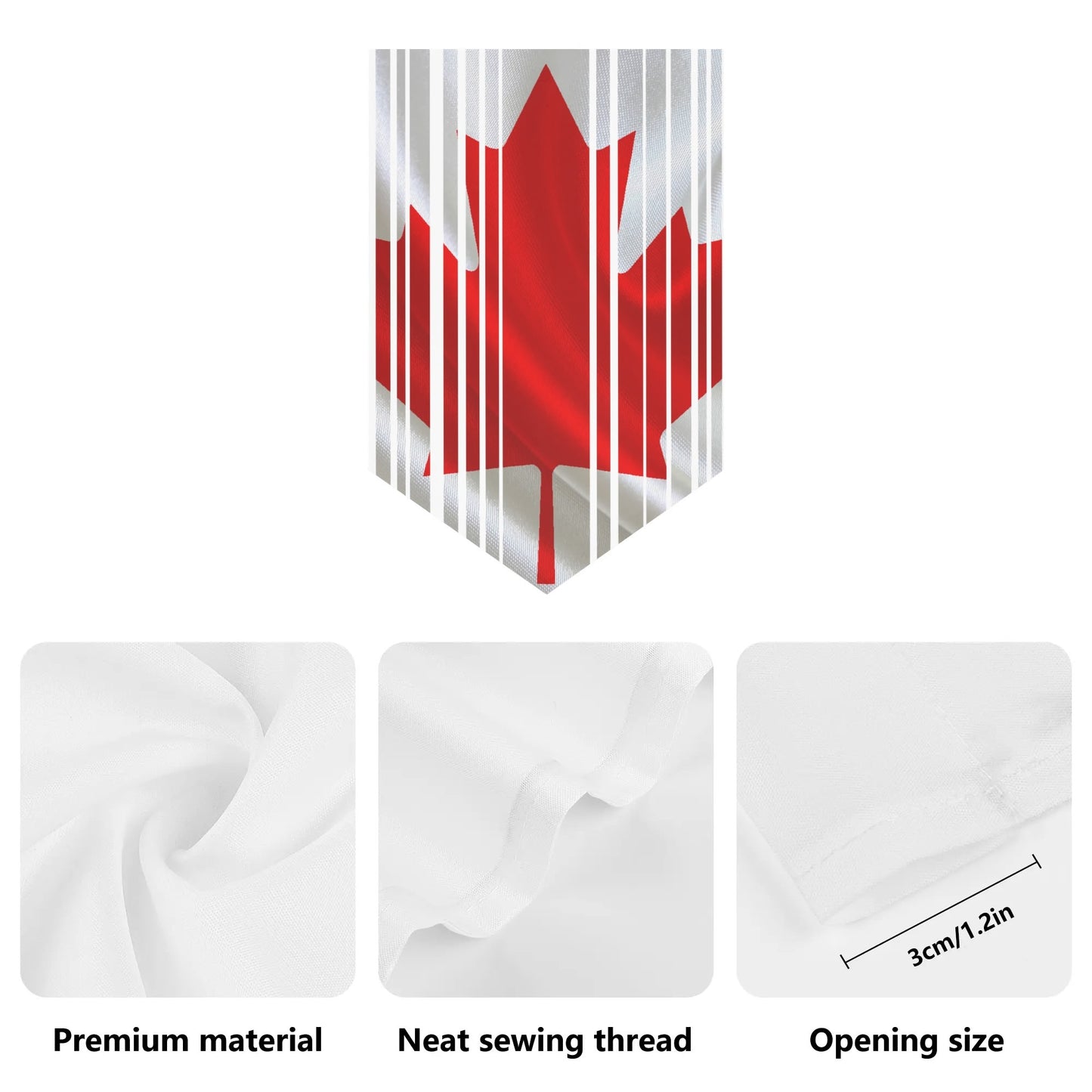 Peeking Canadian Maple - Garden Flag Banner (Inverted-Triangle) 12 x 18 – Durable Polyester with Vibrant Unique Design