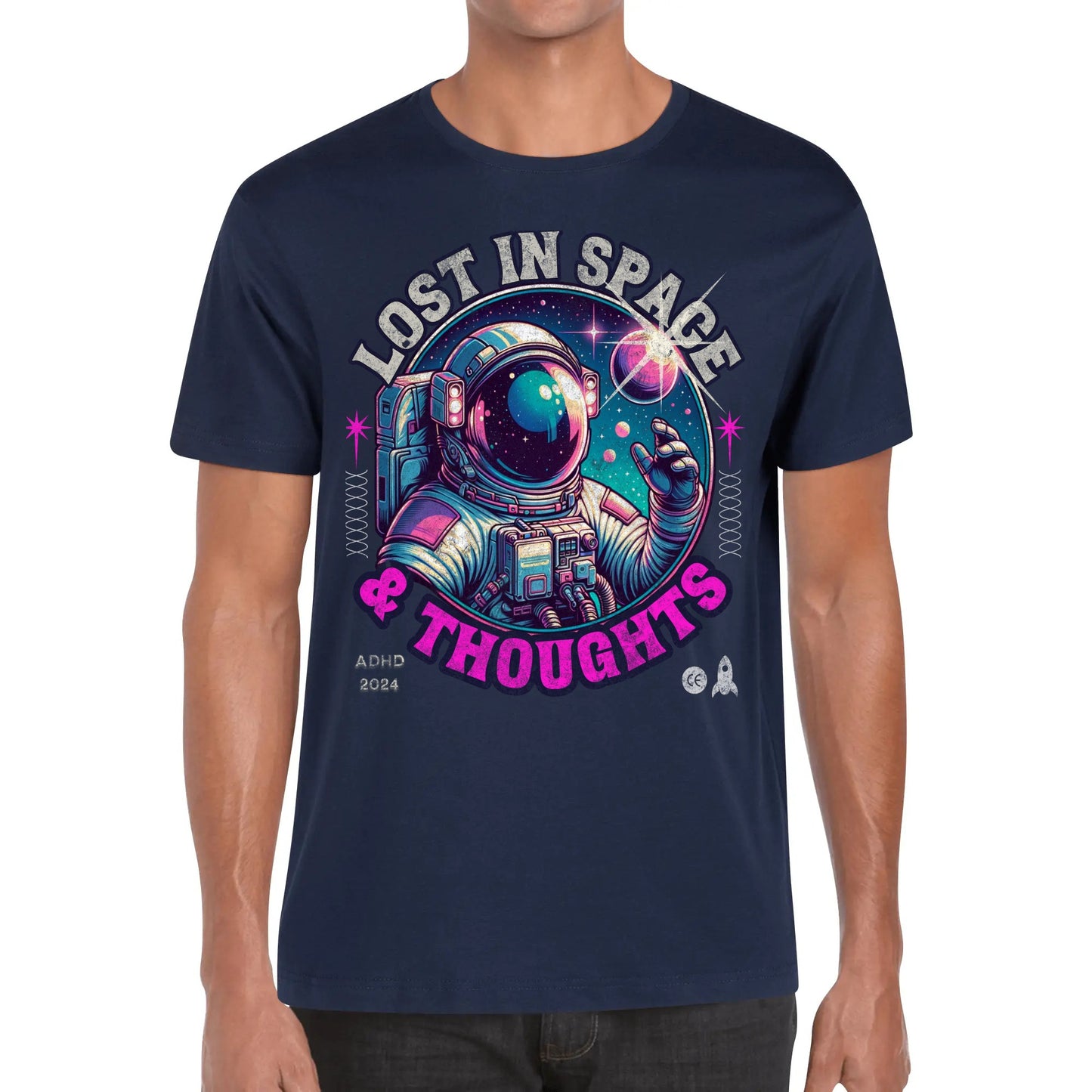 ADHD Astronaut - Ultra Soft 100% Cotton T-Shirt for Men & Women