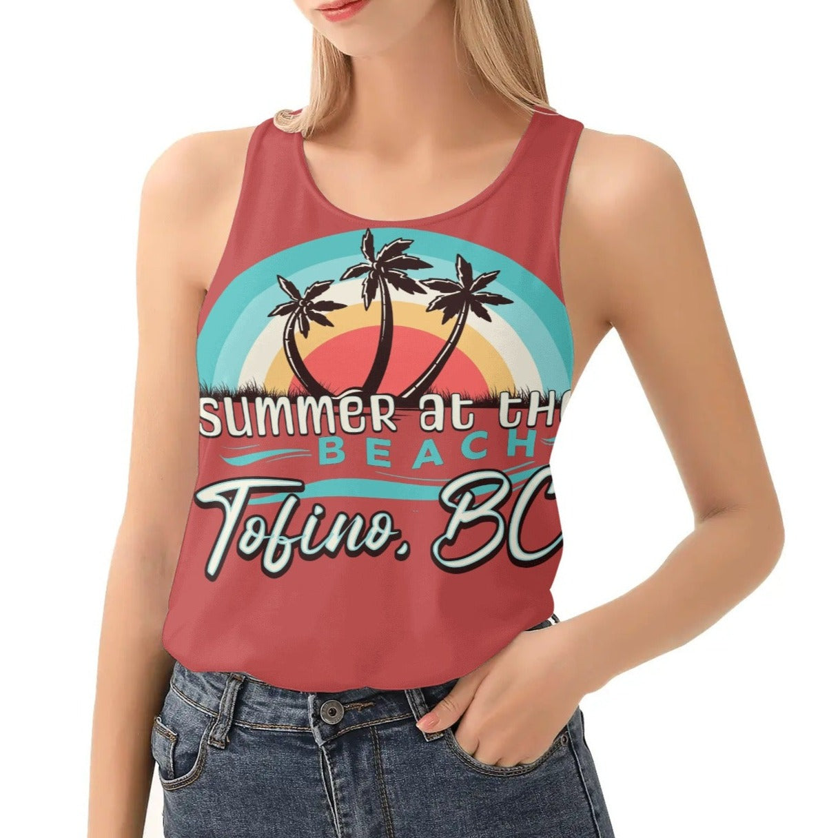 Summer at the Beach - Tofino, BC - Womens Loose Tank Top