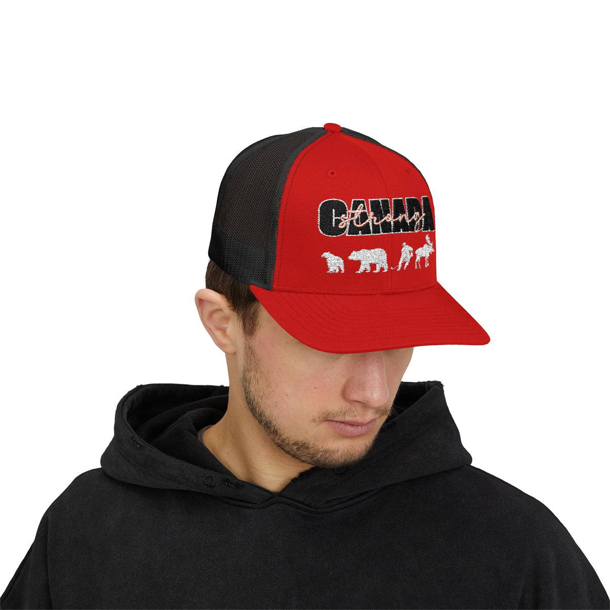 Canada Strong | Snapback Trucker Cap - White