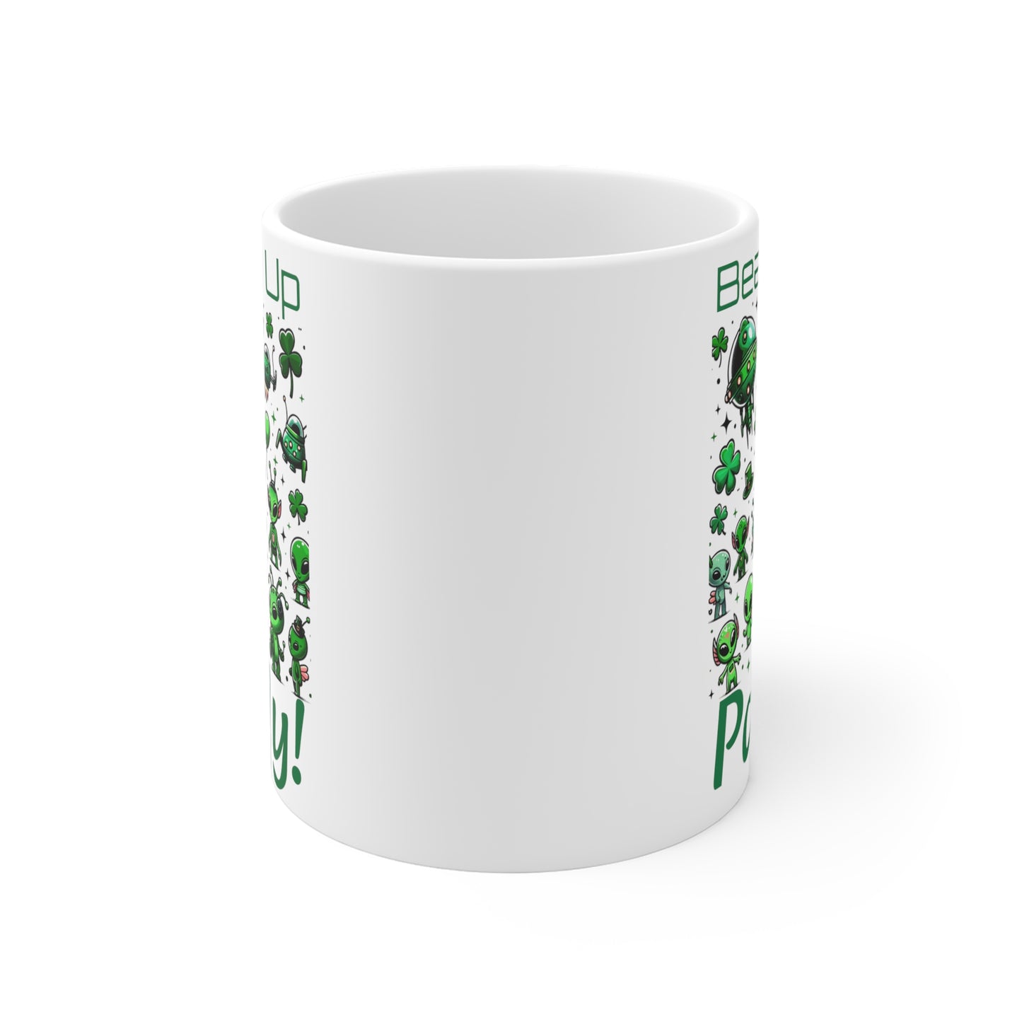 Beam Me Up Paddy! - Ceramic Mugs (11oz\15oz\20oz) for St. Patrick's Day Sci-fi Fun