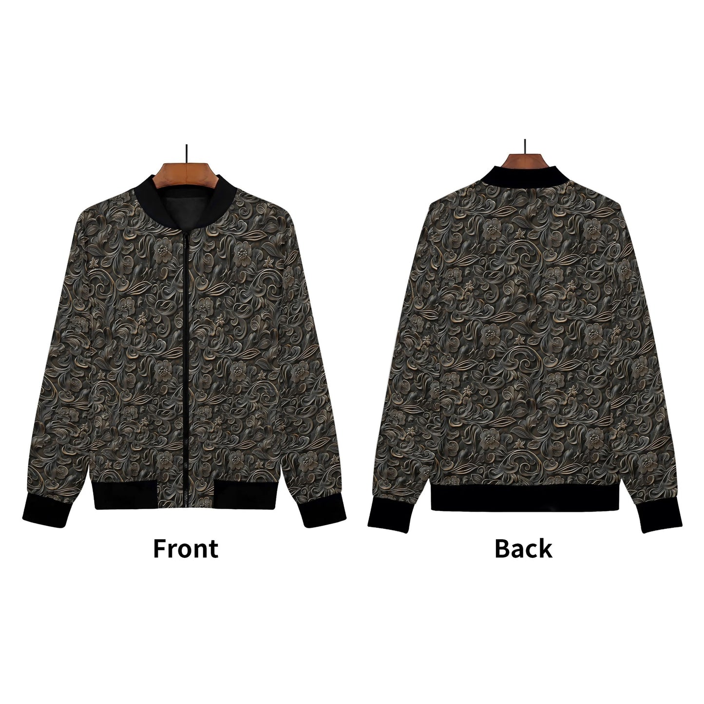 Various Prints - Womens Zip Up Bomber Jacket