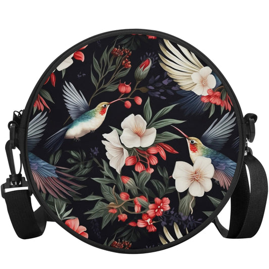 Hummingbird Heaven  | Everyday Style Round Satchel Bag – Compact, Cool & Ready to Go