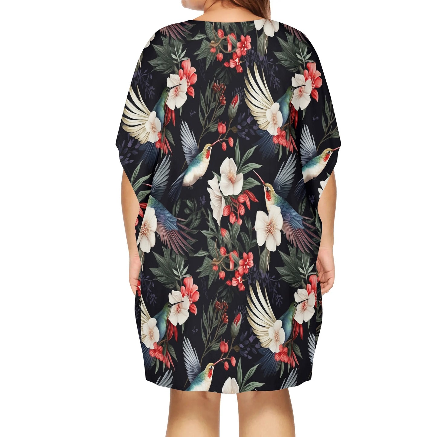 Various Patterns - Womens V-Neck Plus Size Loose Muumuu House Dress