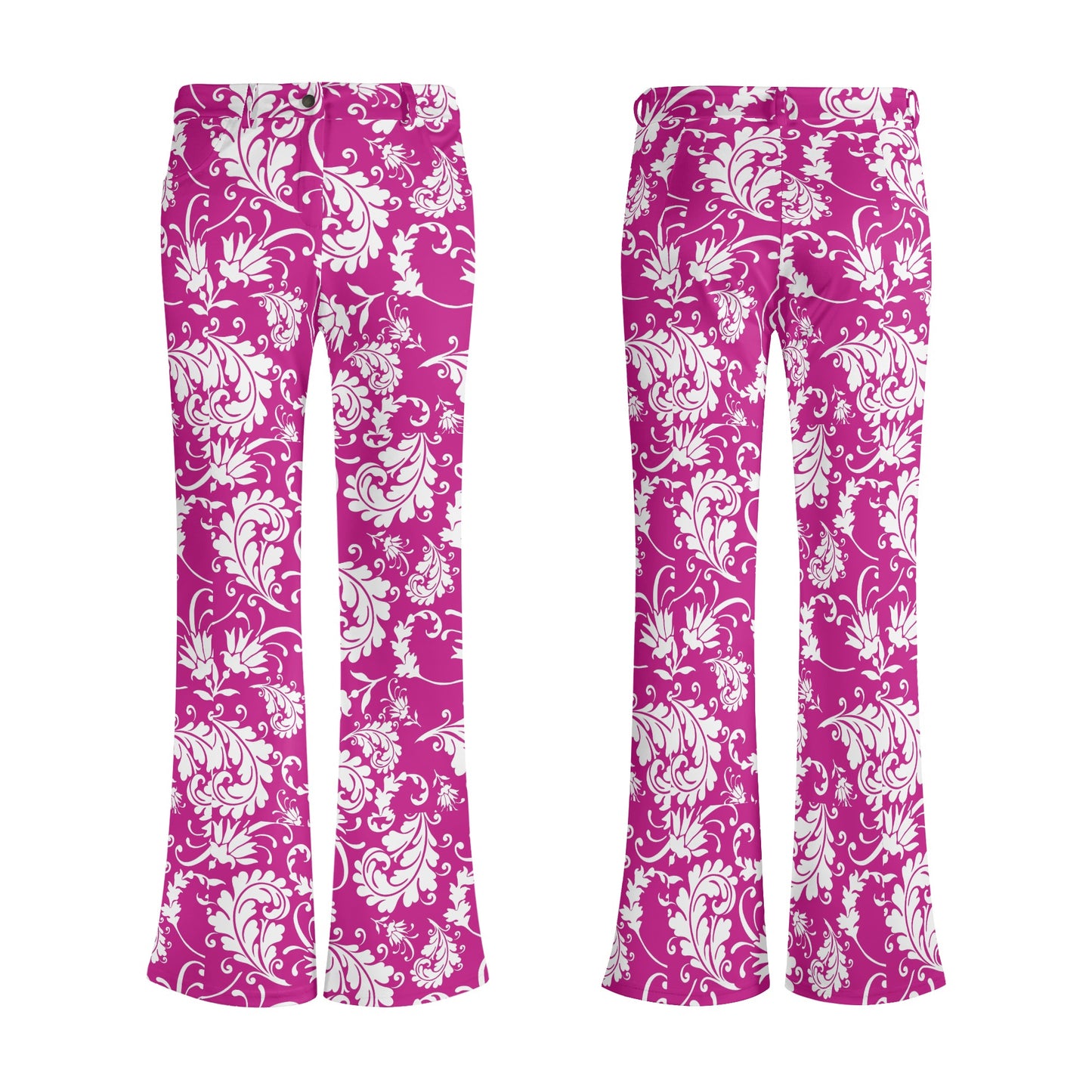 Women's Retro Flare Pants - Bright & BOLD Prints