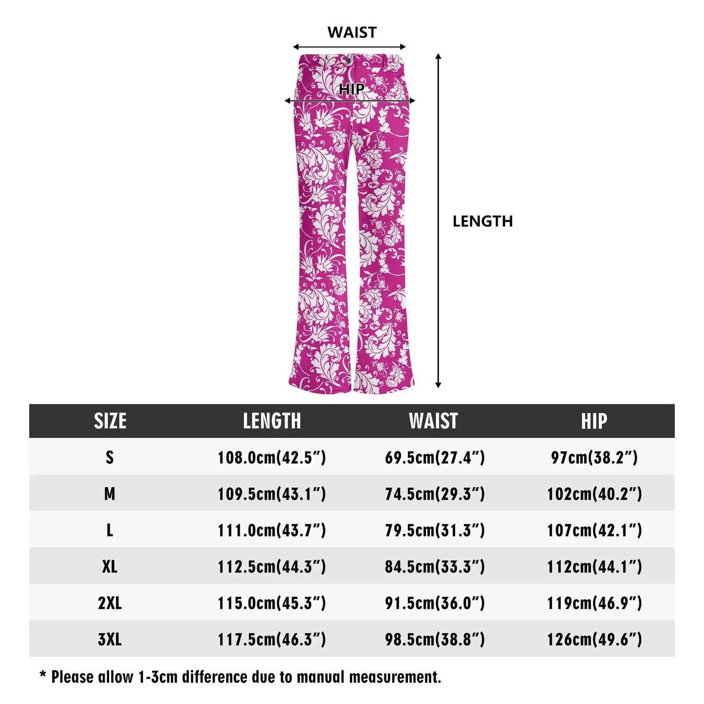 Women's Retro Flare Pants - Bright & BOLD Prints