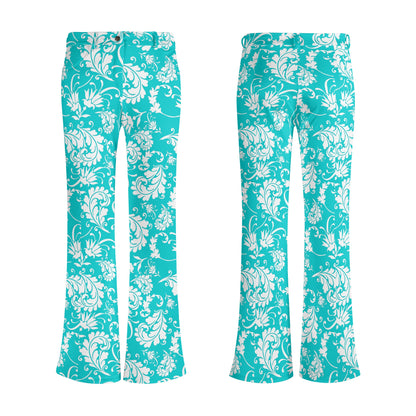 Women's Retro Flare Pants - Bright & BOLD Prints