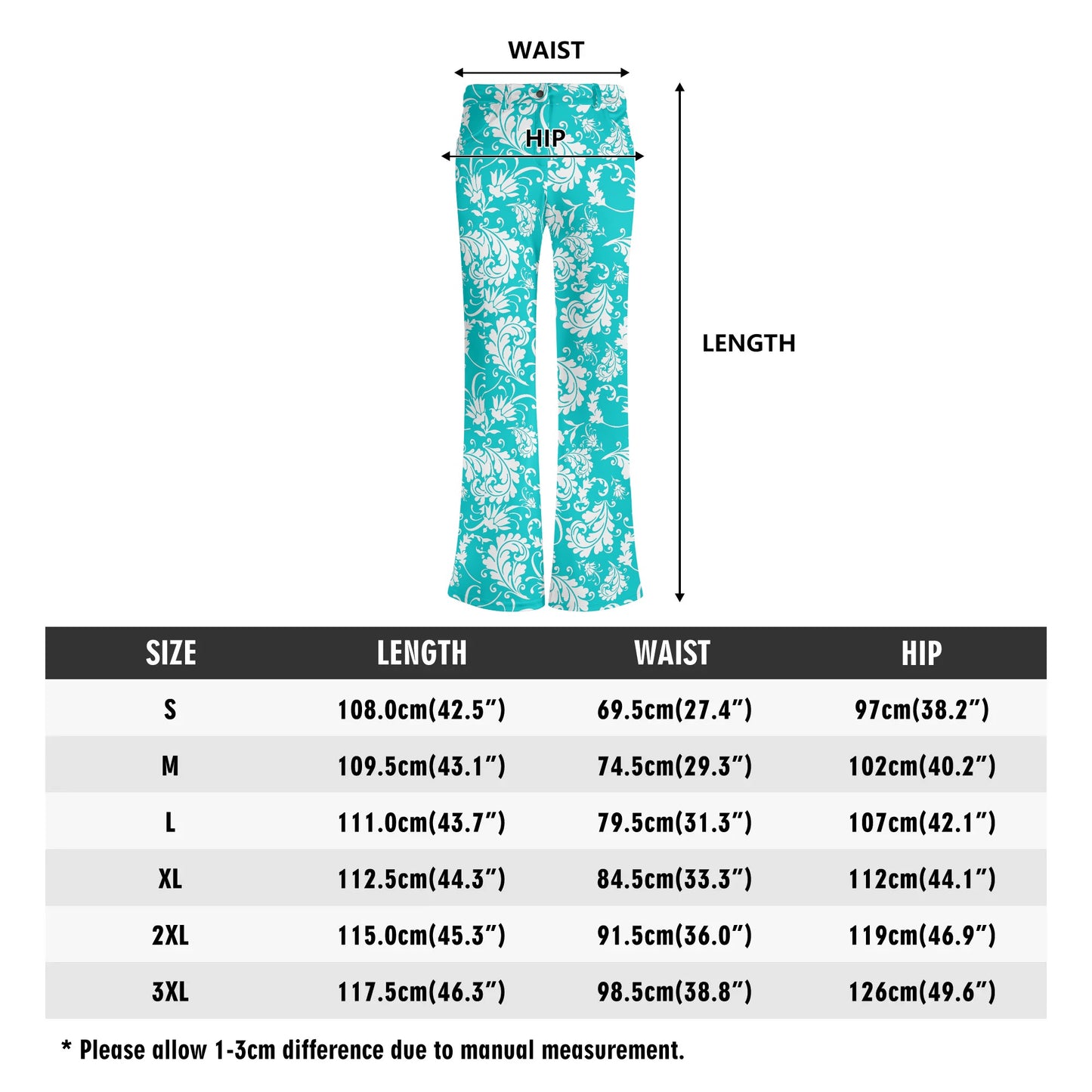 Women's Retro Flare Pants - Bright & BOLD Prints