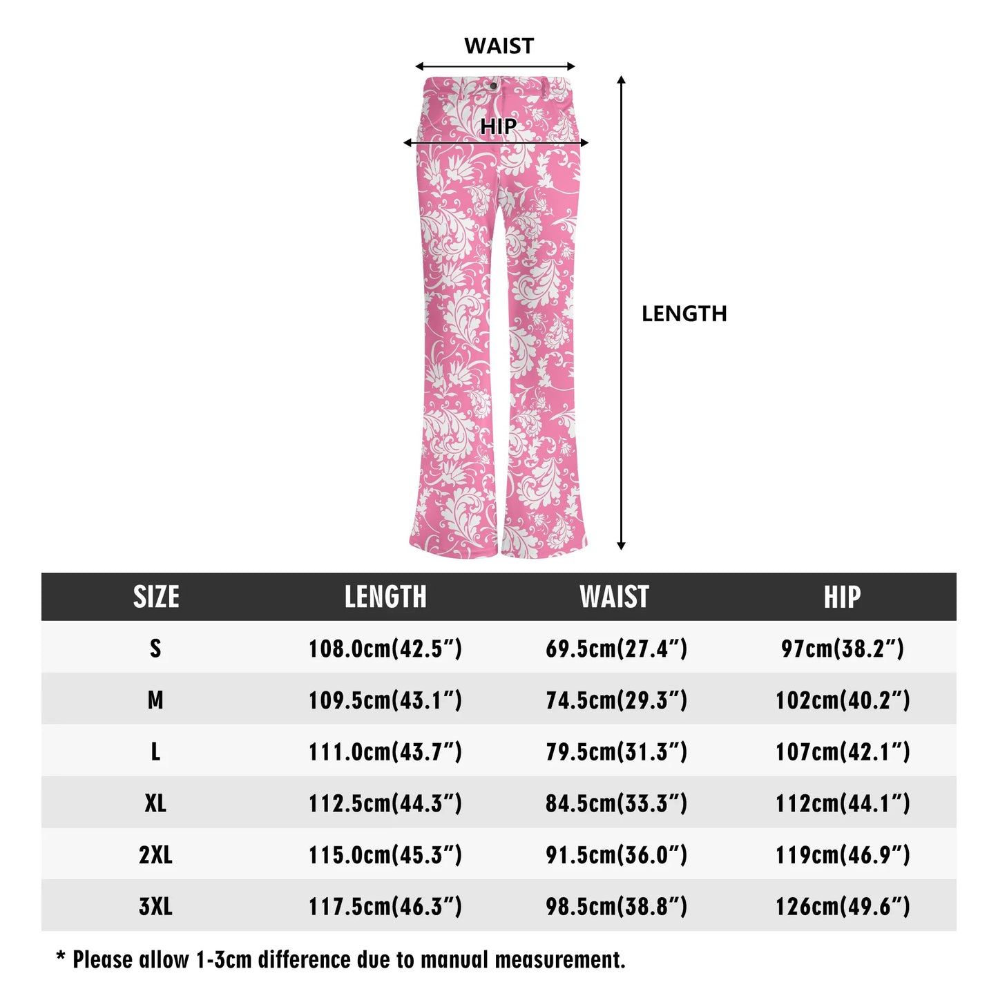 Women's Retro Flare Pants - Bright & BOLD Prints