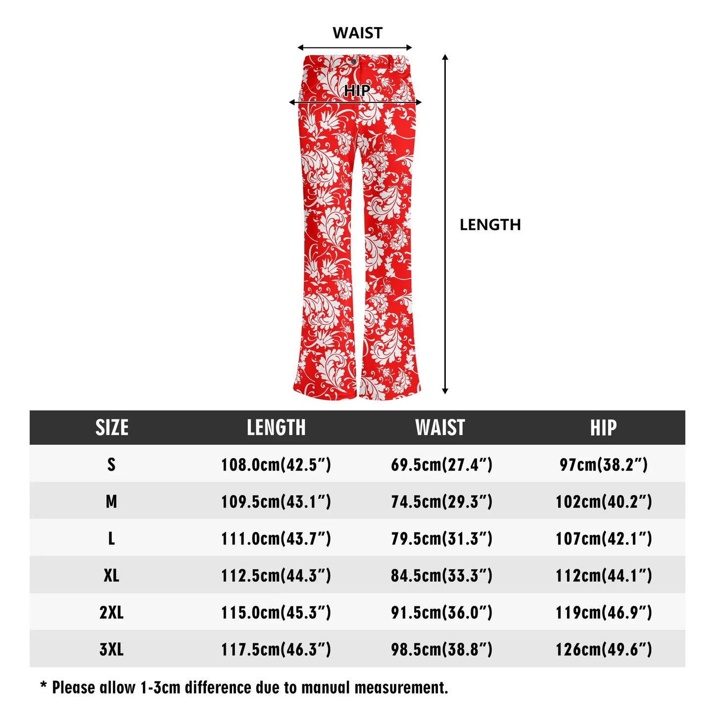 Women's Retro Flare Pants - Bright & BOLD Prints