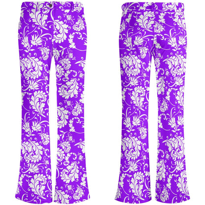 Women's Retro Flare Pants - Bright & BOLD Prints