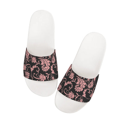 White Soled Coloured Paisley - Women's Slide-On Sandals