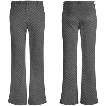 Retro Groovy Dark Tones - Womens Flare Pants