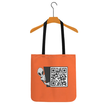 Cat Selfie - ALIENS! - Durable Cotton/Polyester Blend Cloth Tote Bags - 7 Colours Available