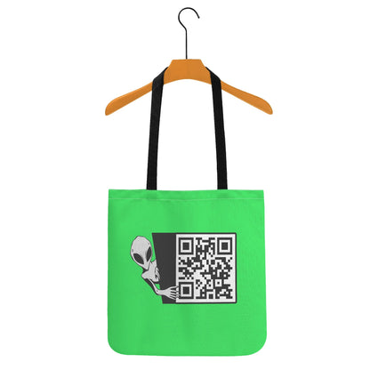 Cat Selfie - ALIENS! - Durable Cotton/Polyester Blend Cloth Tote Bags - 7 Colours Available