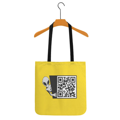 Cat Selfie - ALIENS! - Durable Cotton/Polyester Blend Cloth Tote Bags - 7 Colours Available