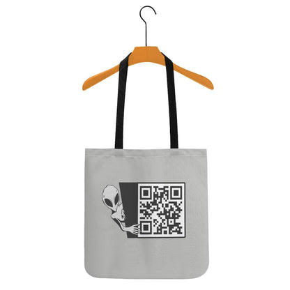 Cat Selfie - ALIENS! - Durable Cotton/Polyester Blend Cloth Tote Bags - 7 Colours Available