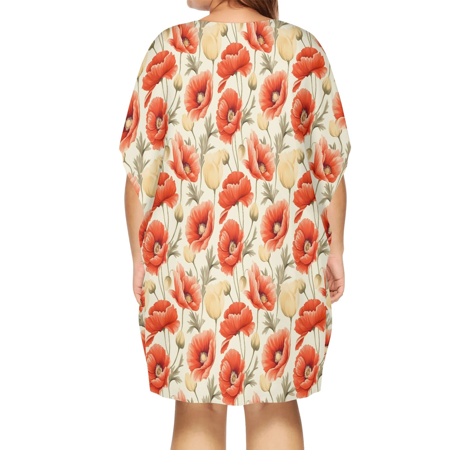 Various Patterns - Womens V-Neck Plus Size Loose Muumuu House Dress