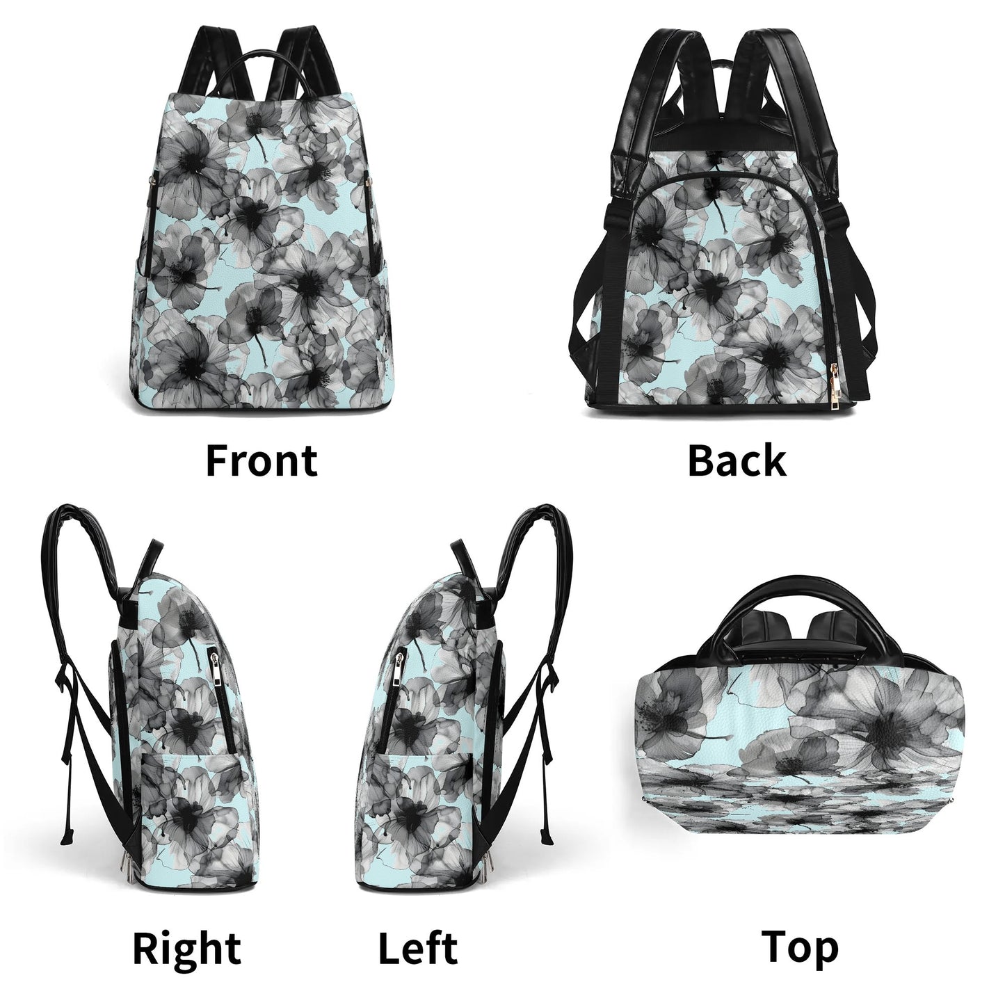 Fading Flowers - Travel Daypack Anti-theft Backpack