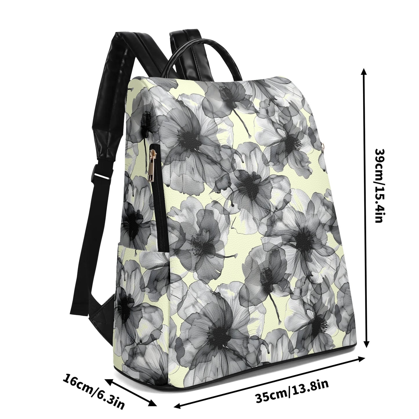 Fading Flowers - Travel Daypack Anti-theft Backpack