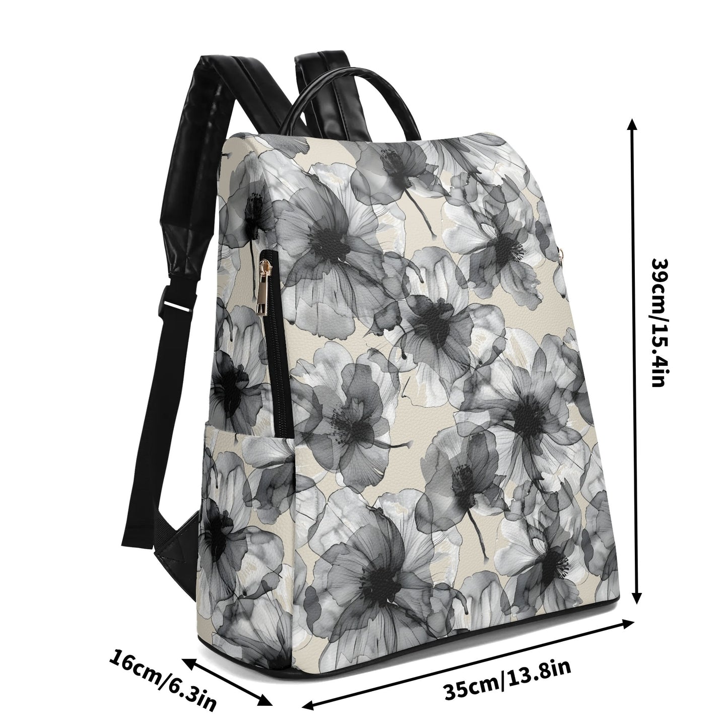 Fading Flowers - Travel Daypack Anti-theft Backpack