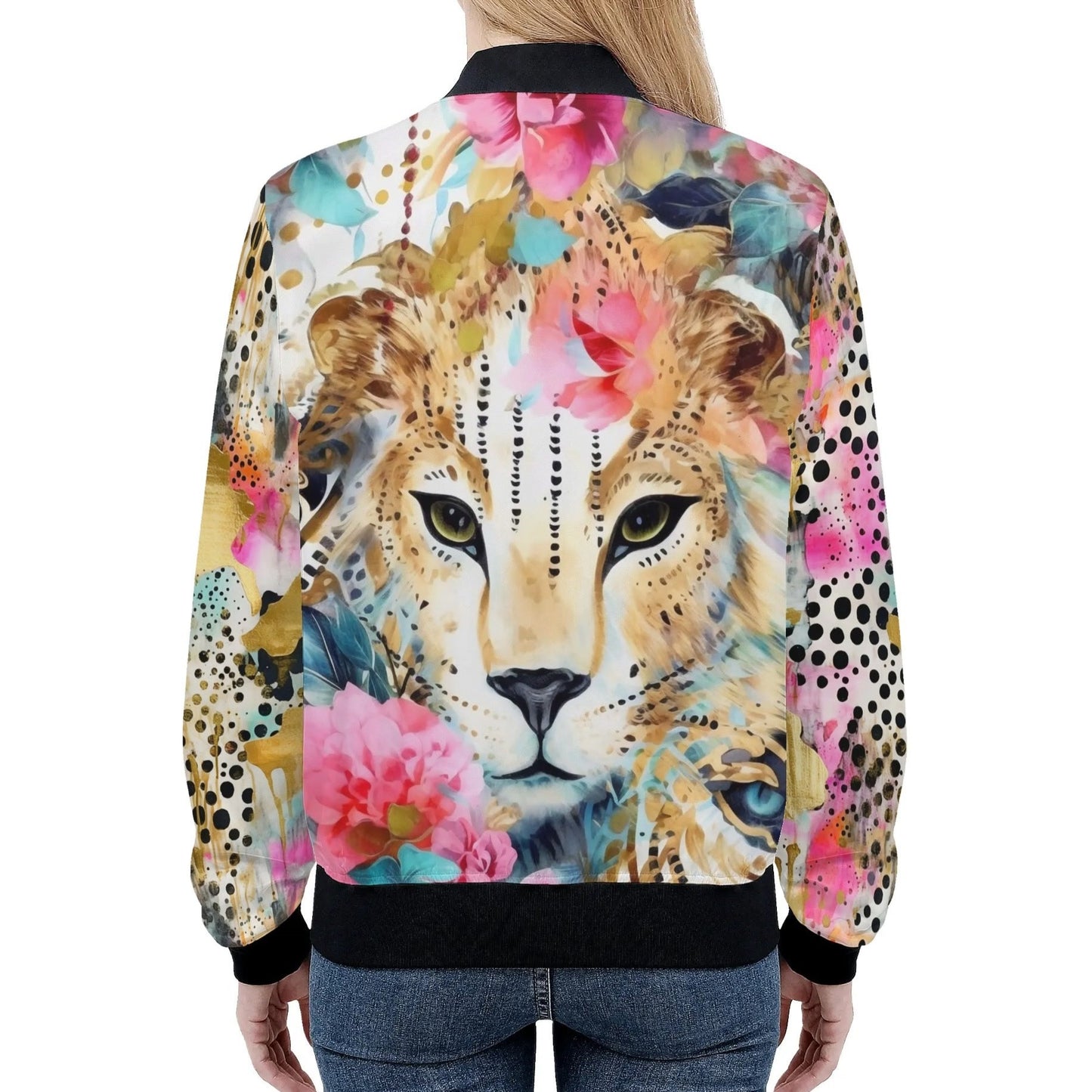 African Wildlife Prints - Women's Bomber Jacket