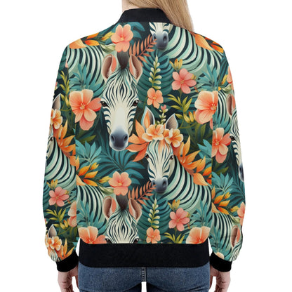 African Wildlife Prints - Women's Bomber Jacket