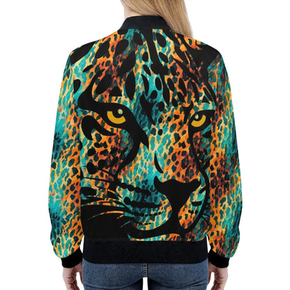 African Wildlife Prints - Women's Bomber Jacket