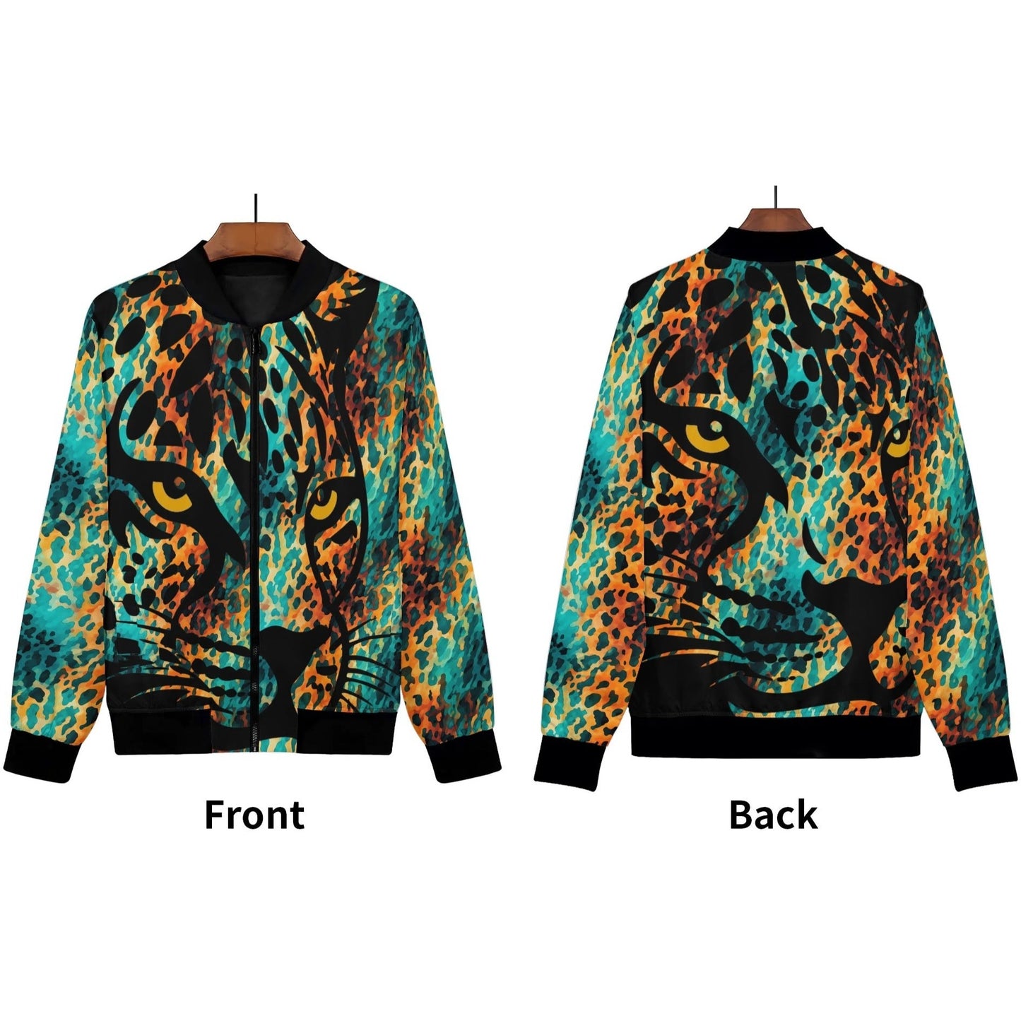 African Wildlife Prints - Women's Bomber Jacket