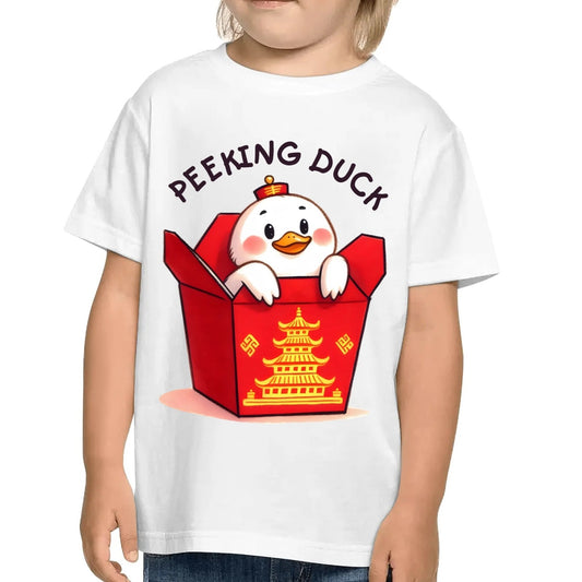 Peeking Duck - Kids 100% Cotton Soft T-Shirt