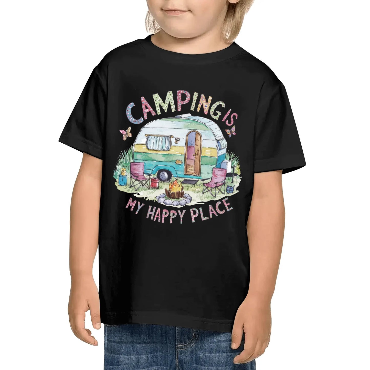 Fun Kids Camp Shirts - 100% Soft Cotton Camping T-Shirts