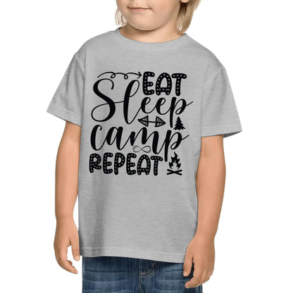 Fun Camping Sayings on Kids 100% Soft Cotton Camp T-Shirt