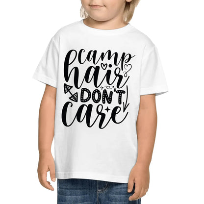 Fun Camping Sayings on Kids 100% Soft Cotton Camp T-Shirt