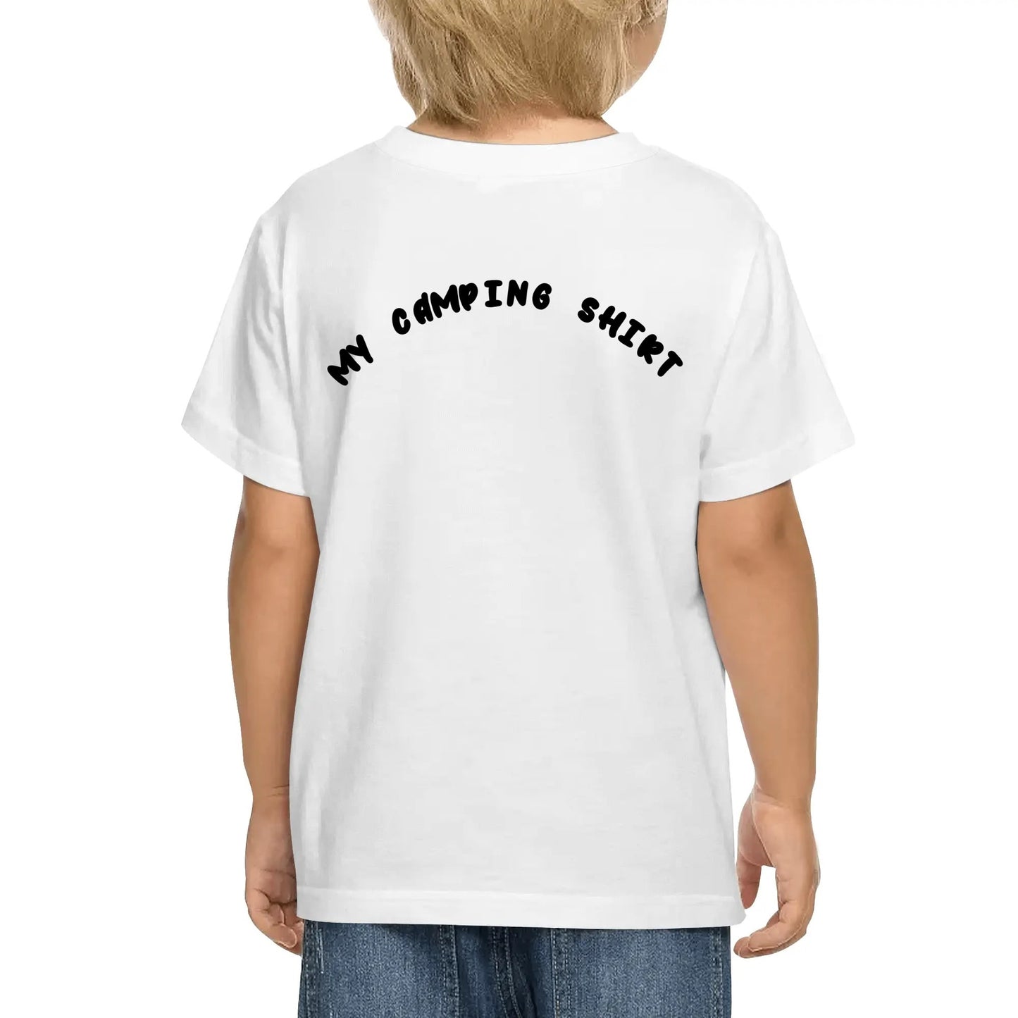 Fun Camping Sayings on Kids 100% Soft Cotton Camp T-Shirt