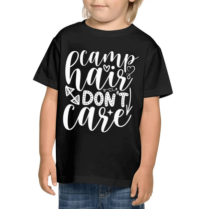 Fun Camping Sayings on Kids 100% Soft Cotton Camp T-Shirt