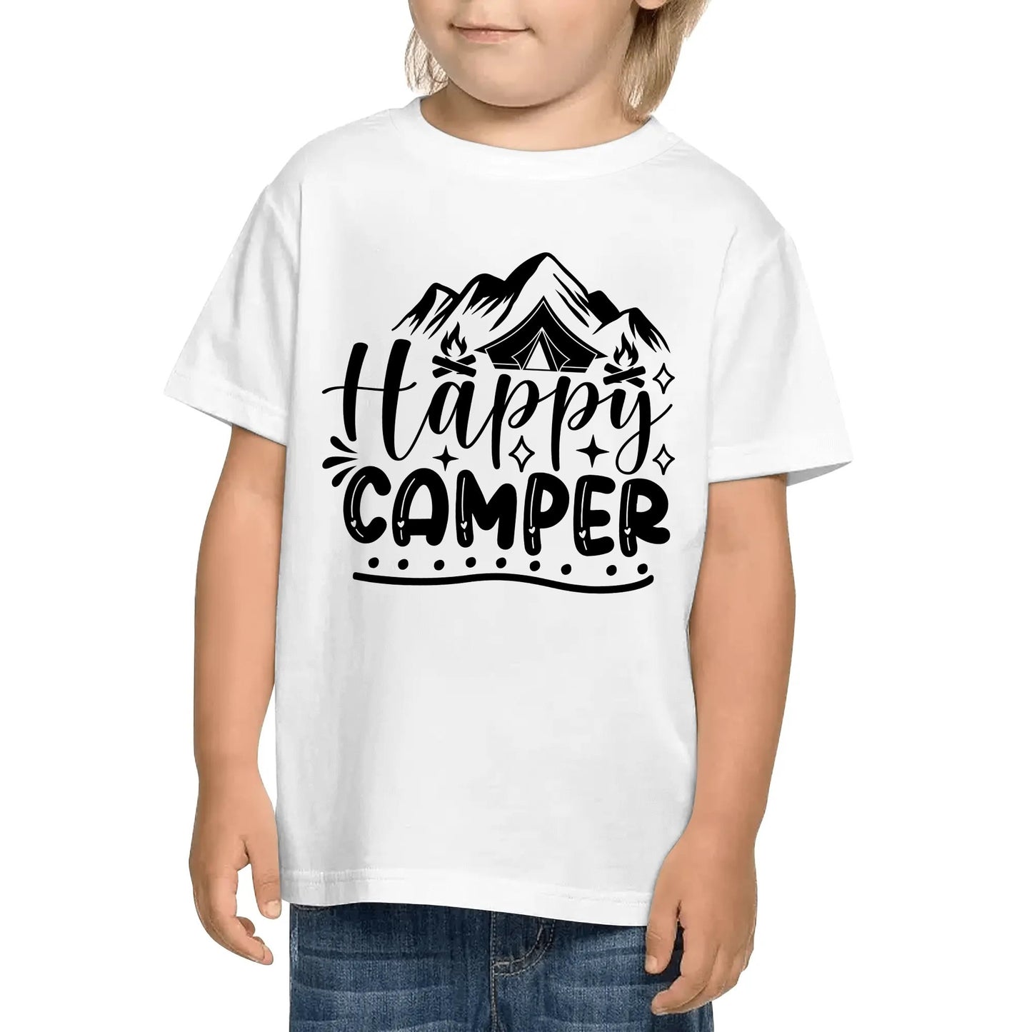 Fun Camping Sayings on Kids 100% Soft Cotton Camp T-Shirt