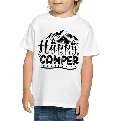 Fun Camping Sayings on Kids 100% Soft Cotton Camp T-Shirt