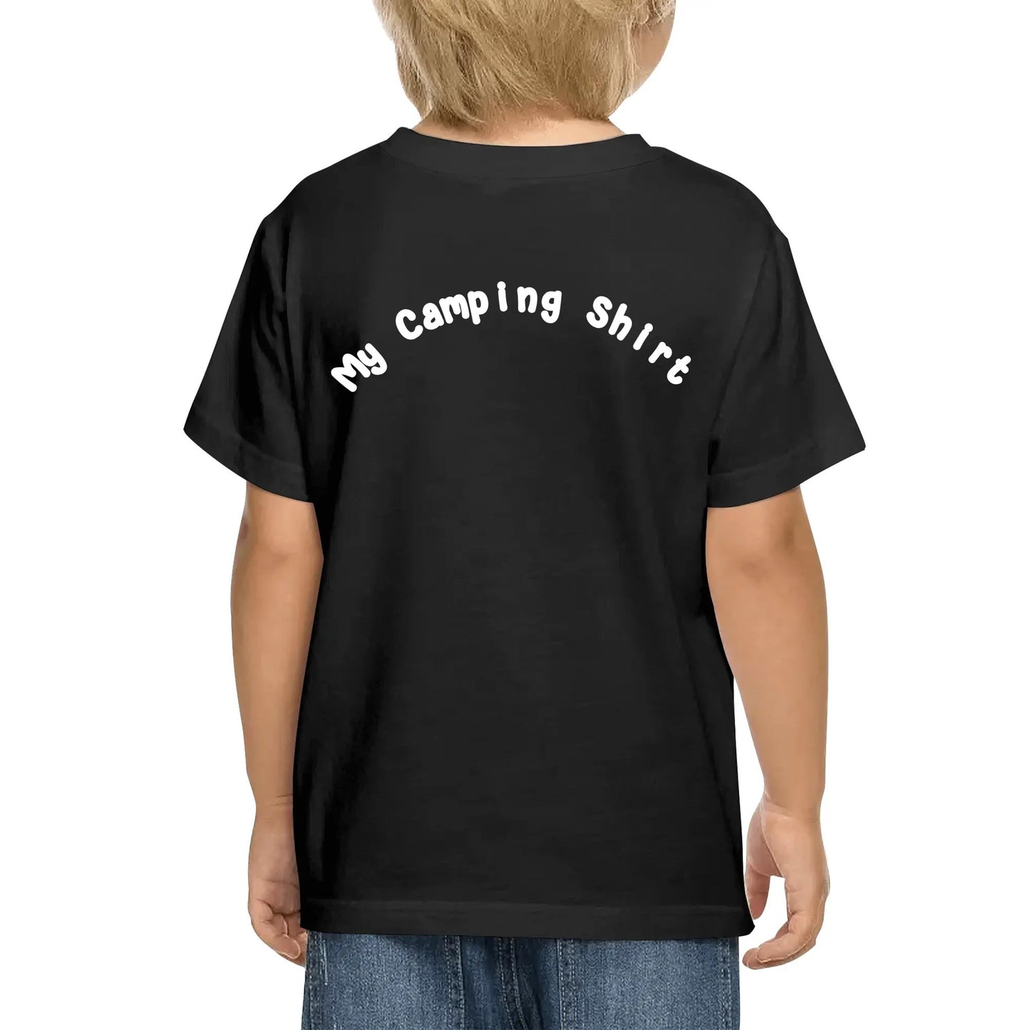 Fun Camping Sayings on Kids 100% Soft Cotton Camp T-Shirt