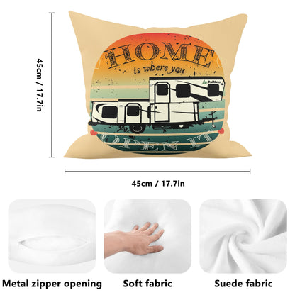 Home Is Where You Open It - TrailManor - Pillow Case Cover 18x18"