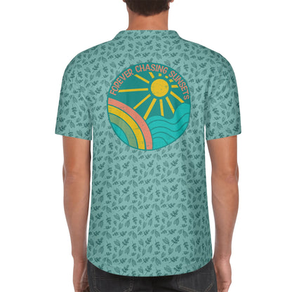 Forever Chasing Sunsets - Men's Short Sleeve Retro Baseball Jersey - Plus Sizes Available