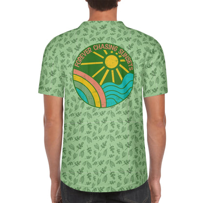 Forever Chasing Sunsets - Men's Short Sleeve Retro Baseball Jersey - Plus Sizes Available