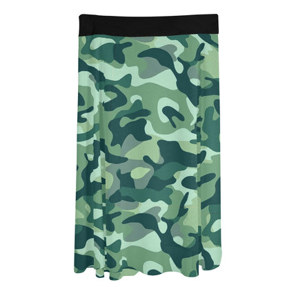 Womens Camo Swimsuit Cover Up Side Tie Beach Sarong Wrap Maxi Skirt