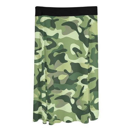 Womens Camo Swimsuit Cover Up Side Tie Beach Sarong Wrap Maxi Skirt