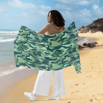 Womens Camo Sarong Bikini Bathing Suit Beach Coverup