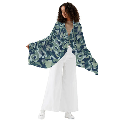 Womens Camo Sarong Bikini Bathing Suit Beach Coverup