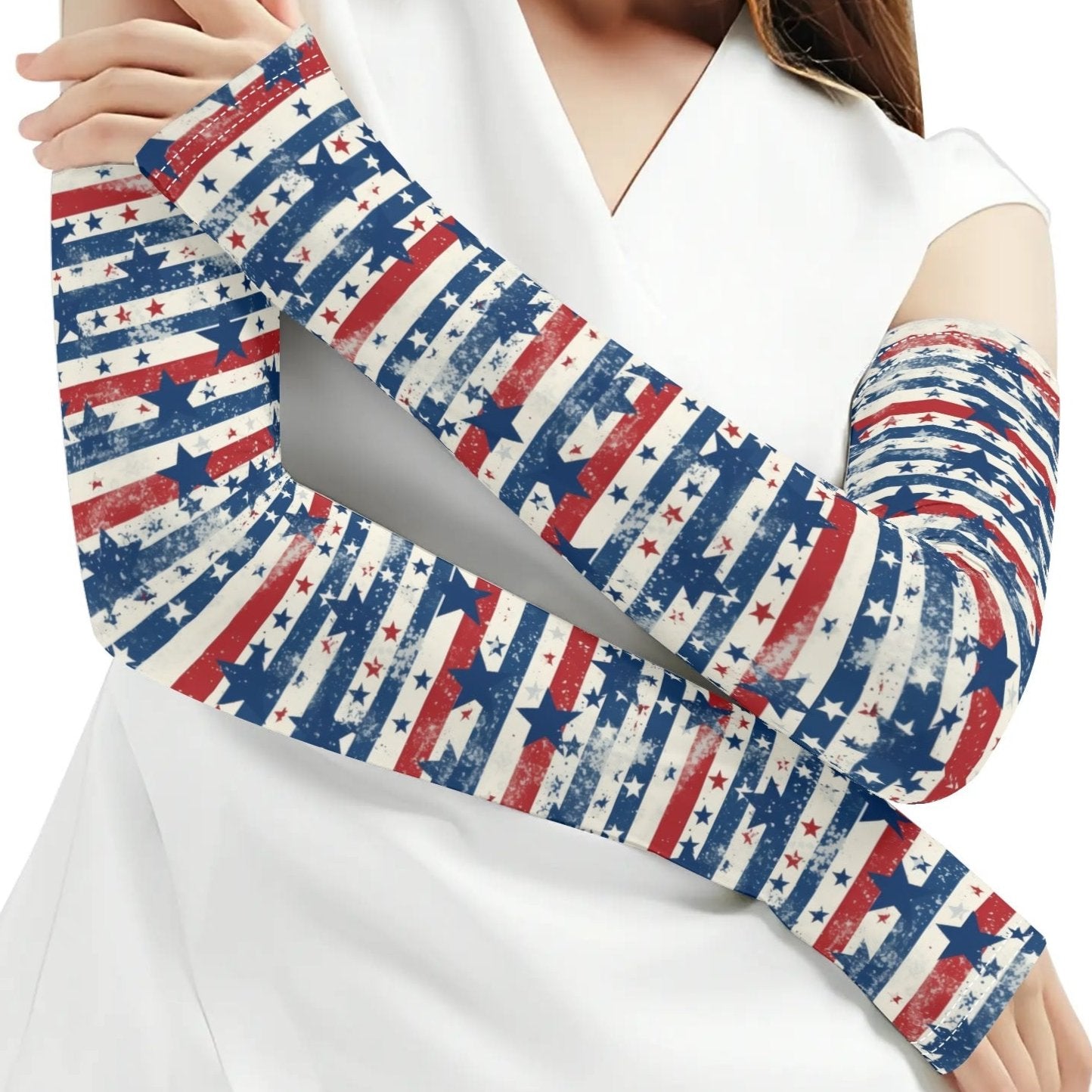 National Love - Cooling Arm Sleeves Arm Cover for UV Sun Protection Gifts