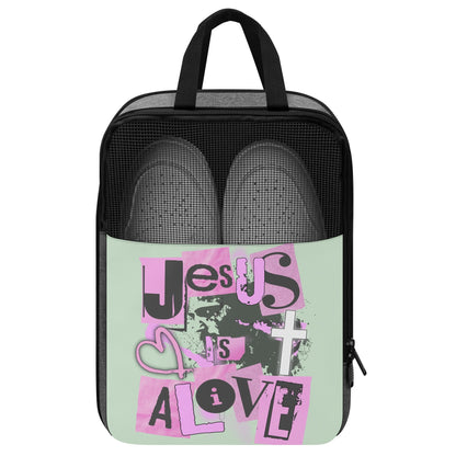 Jesus Is Alive - Shoe Bag for Storage or Travel