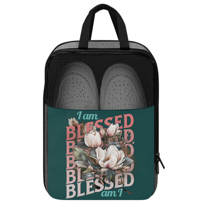 I Am Blessed Am I - Shoe Bag for Storage or Travel