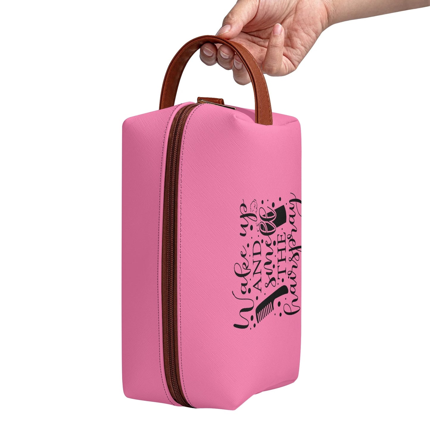 Wake Up and Smell The Hairspray in Popping Colours - Toiletry Bag Perfect For Hair Products