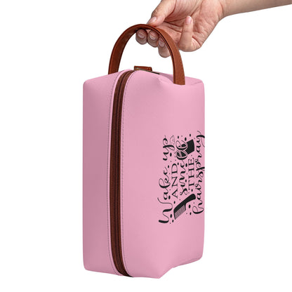 Wake Up and Smell The Hairspray in Pastel Colours - Toiletry Bag Perfect For Hair Products